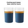 Rabbit Freezable Beer Glasses, Set of 2 Chilling Beer Glasses