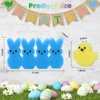 Lettry 64 Sponge Bunnies & 20 Yellow Chicks, Easter Vase