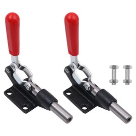 ZONADAH Set of 2 Plunger Stroke Metal Push Pull Toggle Clamps Straight-Line Action Clamps 42mm 386Kg - Heavy-Duty Clamping Tools for Woodworking, Metalworking, Welding, and Industrial Applications