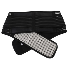 FOMIYES Magnetic Therapy Back Support XL Self-Heating Lumbar Waist Support for Neoprene Adjustable for Rehabilitation Suitable for Adults Black