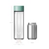 EVER VESSEL Glass Water Bottle 20oz - Non-insulated | Borosilicate