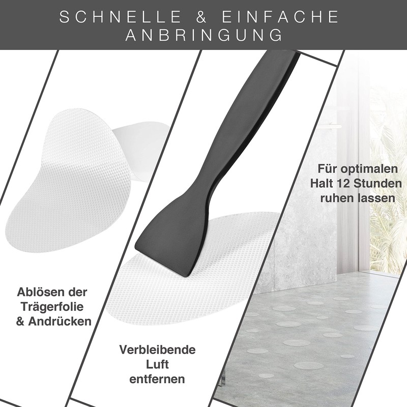 VMbathrooms non-slip stickers for bath & shower, round