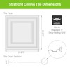 Ceilume Drop Ceiling Tile; 2x2 Ceiling Tiles - Stratford Ultra-Thin
