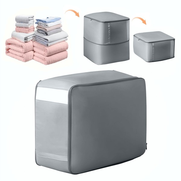 Ultra Space Saving Bag Self Compression Organiser, Large Capacity Organiser