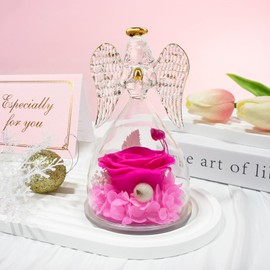 Sunia Mother's Day Gift, Eternal Rose Angel Gift Mother's Day, Angel Figure Gifts for Mum, Birthday Gift for Women, Mum Gift, Mother's Day Gifts for Mum, Mother Grandma Gift, Mother's Day