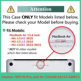 DTangLsm for MacBook Air 13 inch Case 2026-2022 M5 M4 M3 M2, Big Barbell