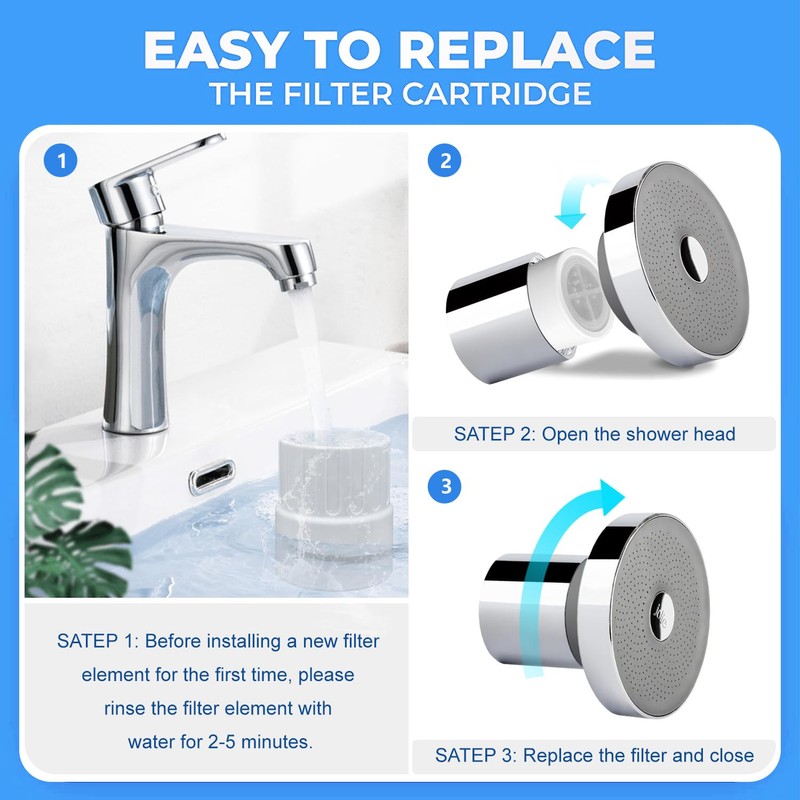 Muvxeznli Filter Compatible For JOLIE Filtered Showerhead, High Output Revitalization
