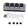 4 Key Mini Keypad USB C Wired Dustproof Red Switch