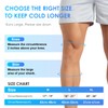 ComfiTECH Large Knee Ice Sleeve for Injuries Compression Sleeve, Flexible