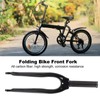 Carbon Fiber Front Fork Replacement Folding Bike Fork with Screws