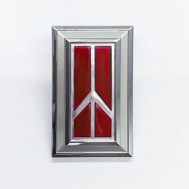 Gbodyparts 87-88 Oldsmobile Cutlass 442 Flush Euro Mount Header Panel Emblem GM # 22528812