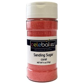 Celebakes by CK Products Coral Sanding Sugar, 4 oz.