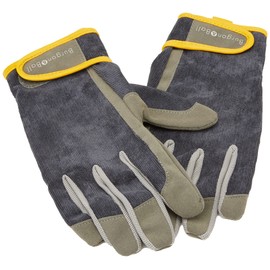 Burgon & Ball Dig The Glove Men's Gardening Gloves, Large/X-Large, Slate Corduroy