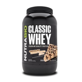 NutraBio NutraBio Classic Whey Protein Powder- Full-Spectrum Amino Acid Profile - No Fillers, Artificial Colors, Preservatives - Low Glycemic Index - (Chocolate Peanut Butter, 2 Pounds)