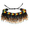 Handmade Beaded Foot Anklet Bohemian for Women Native Southwest Colors