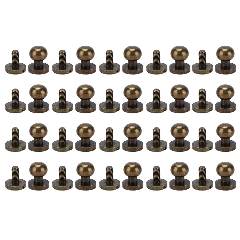 20set Brass Rivets Bronze Wear Resistance Luggage Hardware Accessories for