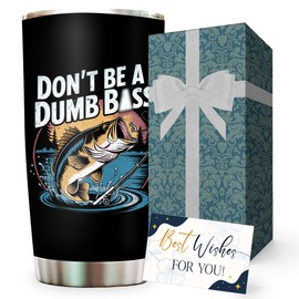 Fathers Day Fishing Gifts for Men, Dad - Best Cool Gifts for Fisherman, Fishing Lovers - Funny Dad Gift from Daughter, Son - Birthday Gift for Men, Husband, Boyfriend - Fish Stuff Cup Tumbler 20oz