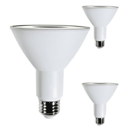 Diodesy- PAR30 LED Long Neck Flood Light Bulb 8W 800 Lumen E26 Medium Base 3000K Soft White Ideal for Track & Recessed Spot Light Bulbs 120V CRI80 40° Beam Angle White Finish Pack of 3