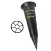 Black In Loving Memory Sister Spiked Memorial Grave Flower Vase