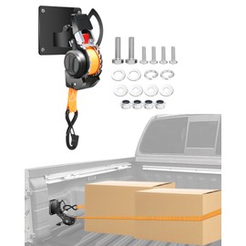 Dual-Pivot Retractable Truck Bed Ratchet Straps for Nissan Frontier, Multi-Angle Rotation Bed Mounted Retractable Tie Down Straps Compatible with 2022-2025 Nissan Frontier
