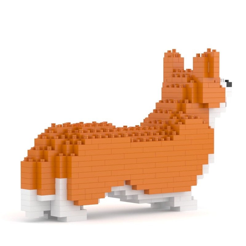 JEKCA Welsh Corgi Mini 01S | Mini Dog Plastic Building