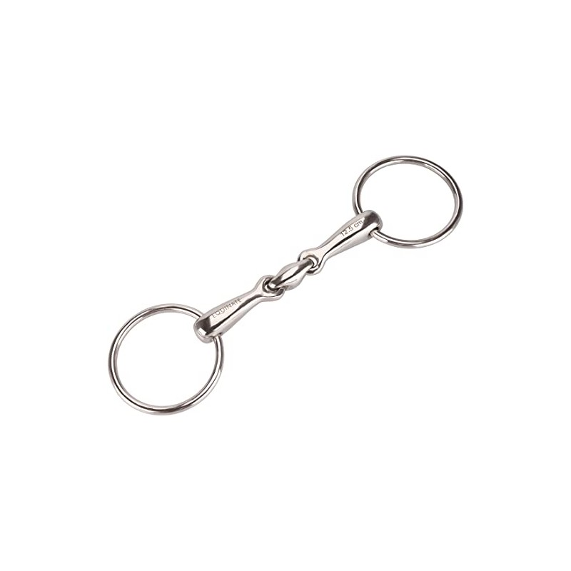 Equinate Water Snaffle Stainless Steel 16 mm Double Jointed 17.5
