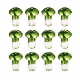 Chooee Bike Disc Brake Rotor Bolts M5x10mm,12pcs Bicycle Rotors Screw for MTB/Mountain Bike Green