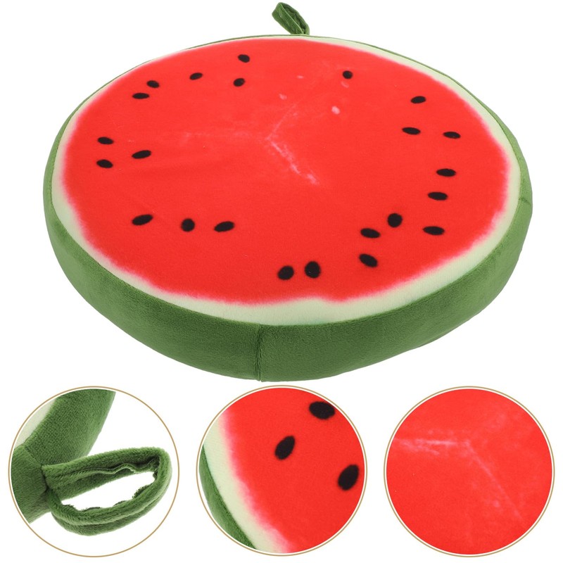 PACKOVE Watermelon Cushion Fruit Seat Cushion 3D Print Decorative Cushions