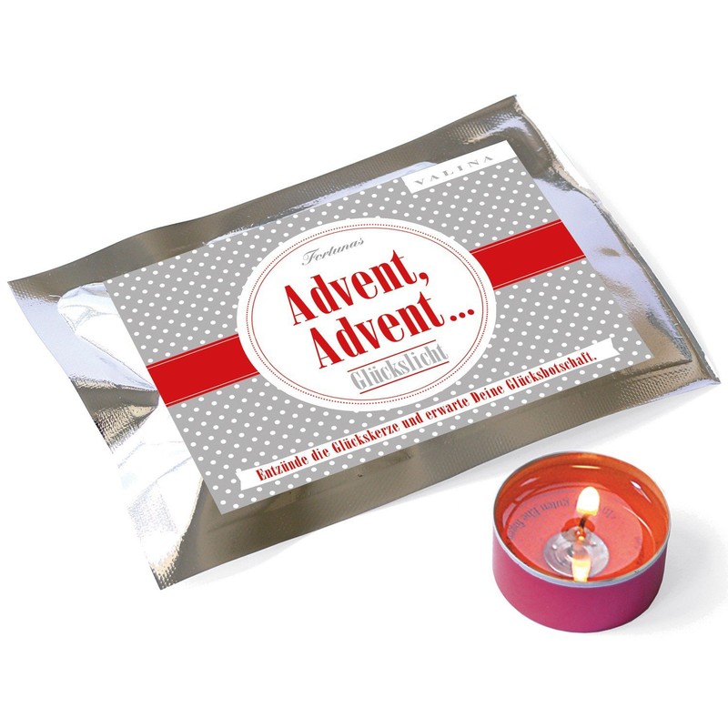 Valina FORTUNAS 'Tea Light Dots Silver Advent, Advent/6 Pack