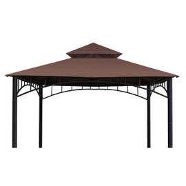 JANCANOPY Replacement Canopy roof Cover for Target Madaga Gazebo Model L-GZ136PST, (Brown)
