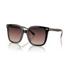 Coach HC8381U Universal Fit Sunglasses, Black/Transparent Blush/Brown Purple Grey Gradient,