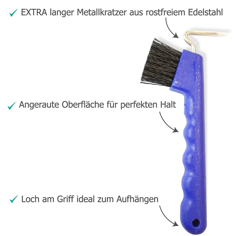 Hoof Pick for Horses Donkey Goat Hoof with Extra Stable
