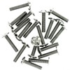 M4 (4mm x 25mm) Slot Mushroom Machine Screw (Bolt) (Crossed)