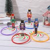 Christmas Wooden Ring Toss Game Set, Christmas Ring Toss with