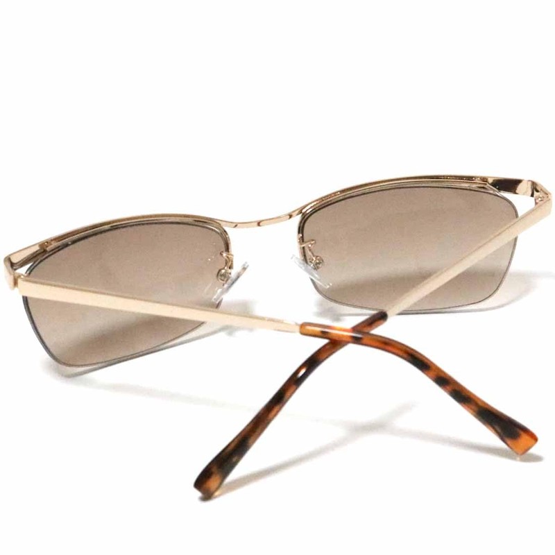 FashionBerry Men's Ikatsume Sunglasses, Thin Frame, Metal, Isolate, Oraora-style, Artisans,