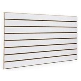 White Slatwall Panels 24"H x 48"L (Set of 2 Panels)