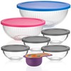 dokaworld Set of 6 Stackable Space-Saving Nesting Glass Bowls with