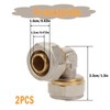 Pack of 2 90° Screw Fitting Angle for Diameter 16