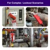 Boviisky Lockout Tagout Cable Lock, 1 Pack Adjustable Cable Lock,