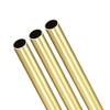 Brass Round Tube, 300mm Length 7.5mm OD 0.5mm Wall Thickness,