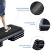 Yaheetech Aerobic Stepper, 4-6-8in Height-Adjustable Aerobic Exercise Step Platform Health
