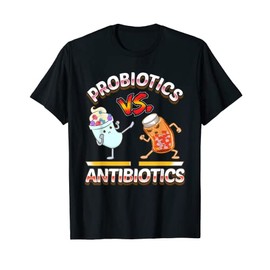 Probiotika Shirt vs. Antibiotika Kampf mit Spielthema T-Shirt