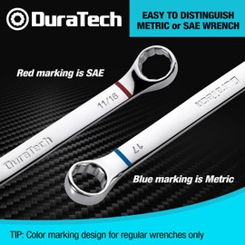 DURATECH 52-Piece Combination Wrench Set, Regular & Stubby, SAE & Metric