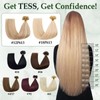 TESS Blonde Extensions Real Hair Bondings 60 cm Bonding Extensions