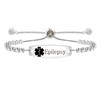 Uloveido Epilepsy Awareness Bracelet - Cubic Zirconia Crystal Tennis Medical