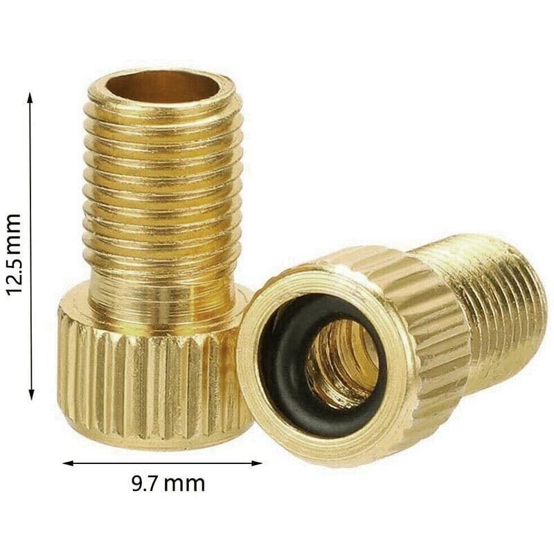 5PCS Bicycle Pump Adapters Converter Presta to Schrader Bike Valve