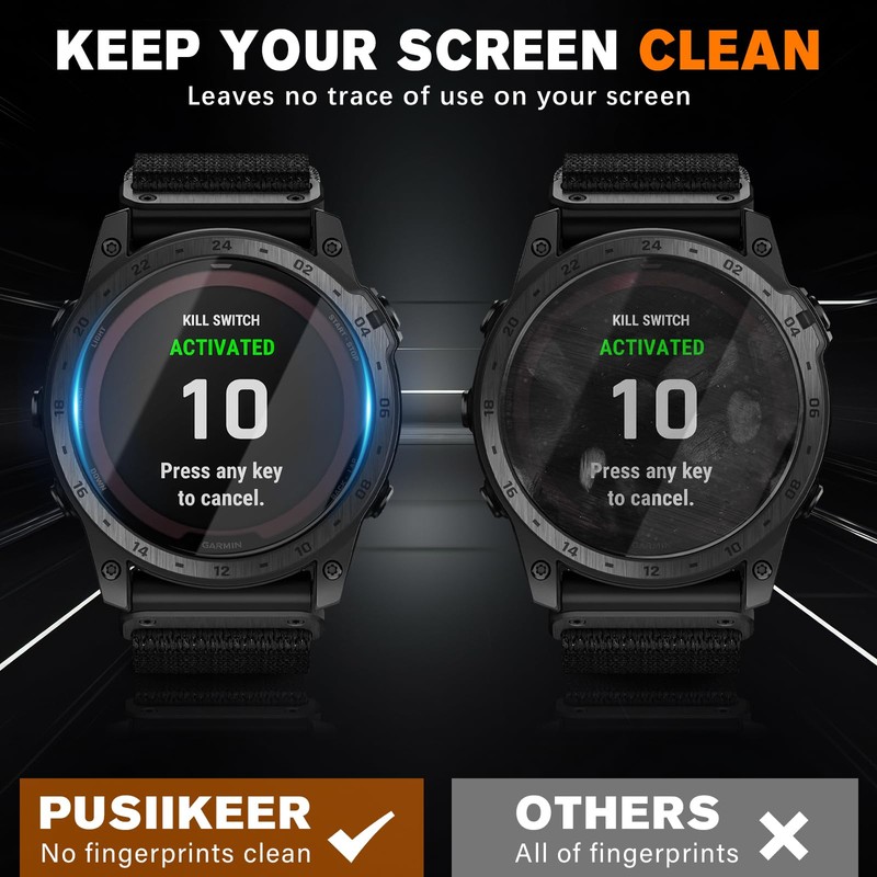 NECARSIN 6 Packs Compatible for Garmin Tactix 8 47mm Screen