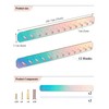 NiHome Wall Mount Acrylic Jewelry Organizer 2-Pack, Durable Sleek Rack