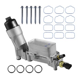 926-876 926-959 Aluminum Engine Oil Filter Housing with Oil Cooler Fit For Dodge Journey Charger Challenger Durango Avenger 2011-2016,fit for Jeep Wrangler Grand Cherokee,fit for Chrysler 200 300