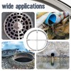Blulu Flat Sewer Rod 3/4" x 50' Adjustable Grip Handle